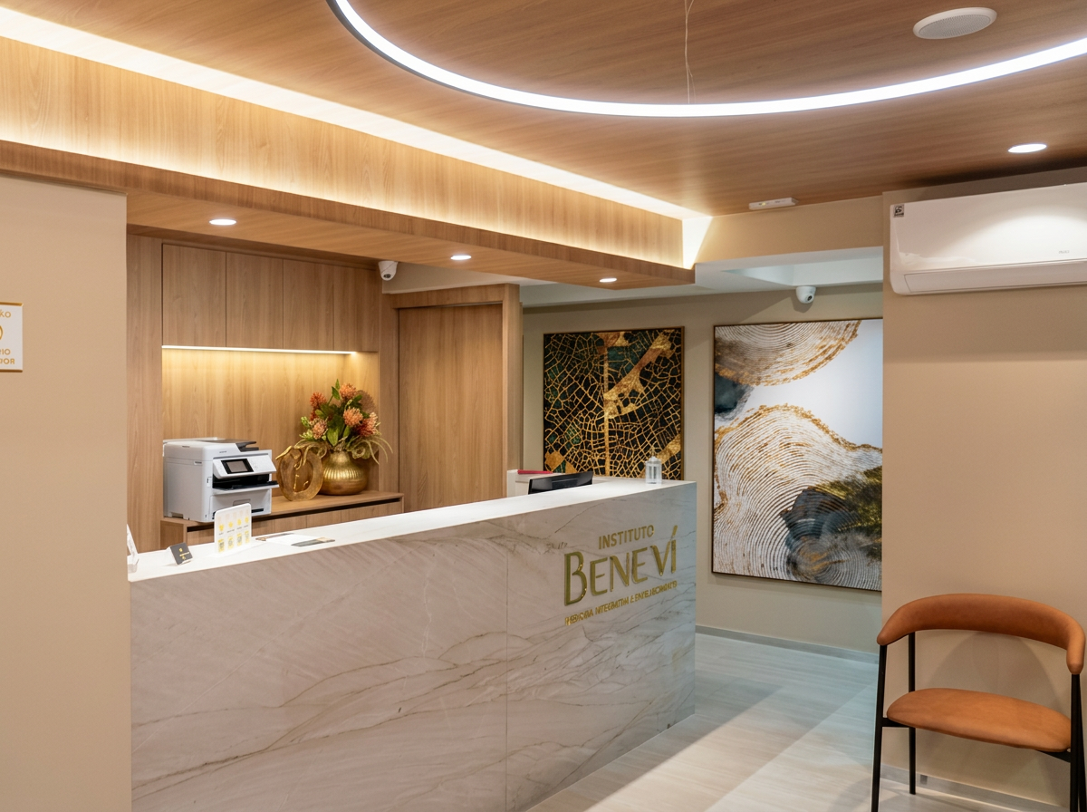 Recepção do Instituto Beneví, clínica do Dr. Paulo Corá